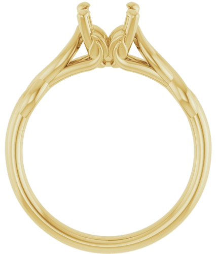 Sužadėtuvių Žiedas „Solitaire“ 585 Geltonojo Aukso Oval 8mm x 6mm (2)