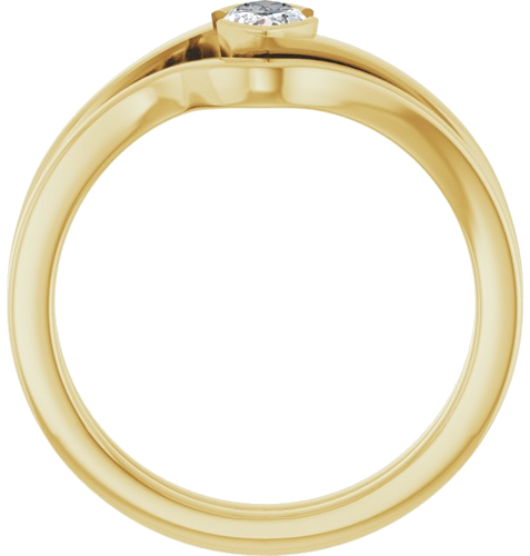 Sužadėtuvių Žiedas „Half-Bezel Solitaire“ 14k yellow gold Marquise 7mm x 3.5mm (7)
