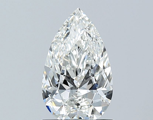 1.0 carat G-VS1 Natūralus Pear Deimantas (1)