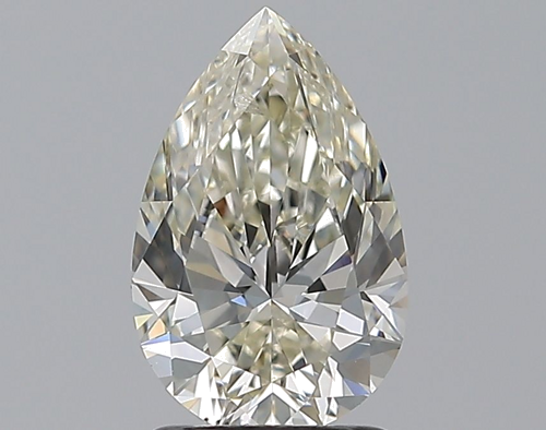 1.7 carat K-SI2 Natūralus Pear Deimantas (1)