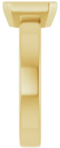Sužadėtuvių Žiedas „Bezel-Set Solitaire“ 14k yellow gold Emerald 7mm x 5mm (4)