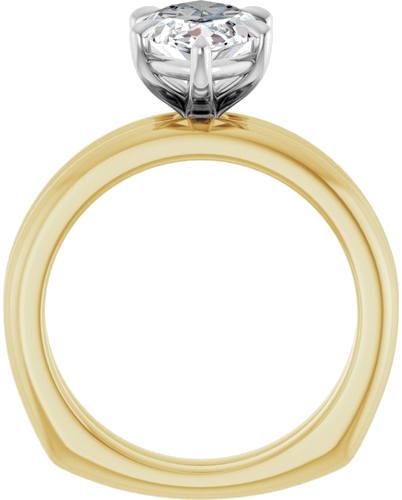 Sužadėtuvių Žiedas „Claw-Prong Euro Shank“ 14k yellow/white gold Marquise 14mm x 7mm (7)
