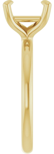 Sužadėtuvių Žiedas „Solitaire“ 585 Geltonojo Aukso Square 7mm (4)