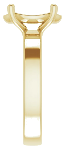 Sužadėtuvių Žiedas „Solitaire“ 14k yellow gold Oval 11mm x 9mm (4)