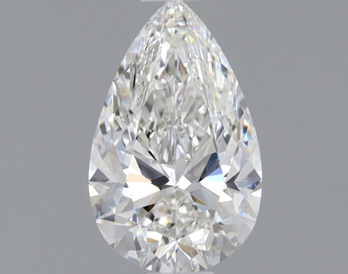 0.61 carat F-VVS2 Natūralus Pear Deimantas (1)