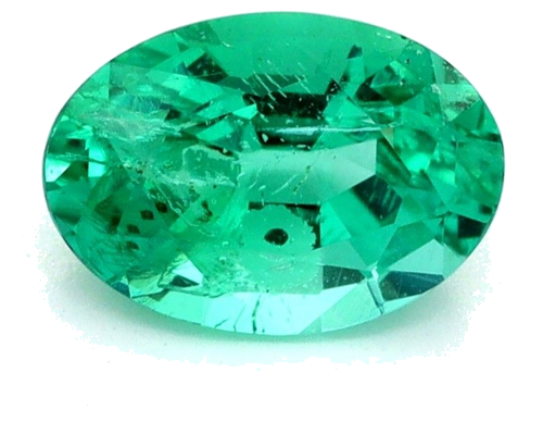 0.64 carat GREEN Oval Smaragdas (1)