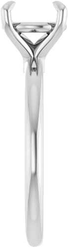 Sužadėtuvių Žiedas 585 Baltojo Aukso Round 8mm (4)