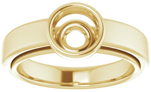 Sužadėtuvių Žiedas „Bezel-Set Solitaire“ 585 Geltonojo Aukso Round 6.5mm (3)