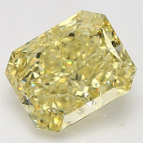 5.4 carat Fancy Yellow-VS2 Natūralus Radiant Deimantas (1)
