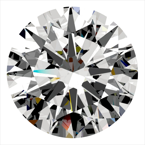 0.32 carat I-VVS1 Excellent cut Natūralus Round Deimantas (1)