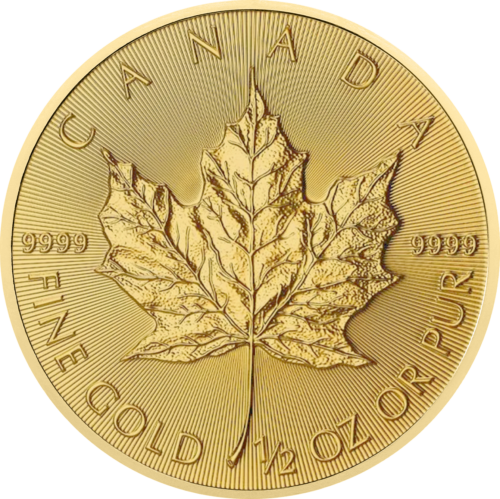 1/2 oz Кленовый лист 2026 Канада Золотая монета (1)