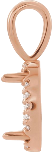 Pakabukas „Oval 4-Prong Halo-Style Cabochon“ 585 Rožinis Aukso Oval 7mm x 5mm (2)