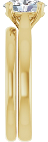 Sužadėtuvių Žiedas „Solitaire“ 417 Geltonojo Aukso Oval 8mm x 6mm (9)