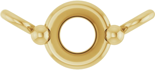 Pakabukas „Family Bar“ 14k yellow gold Round 3mm (1)
