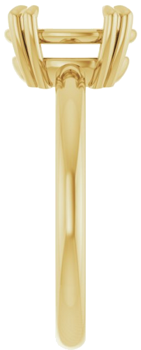 Sužadėtuvių Žiedas „Solitaire“ 585 Geltonojo Aukso Oval 10mm x 8mm (4)