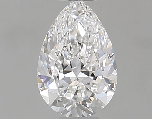 0.4 carat F-VVS1 Natūralus Pear Deimantas (1)