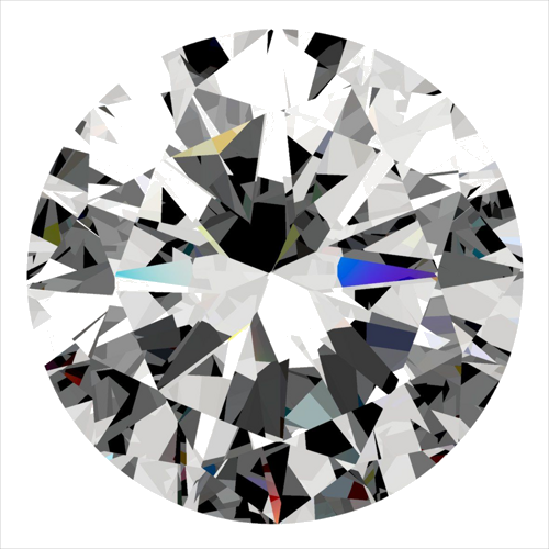 0.3 carat E-VS2 GD cut Natūralus Round Deimantas (1)
