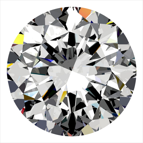 0.5 carat F-VS2 GD cut Natūralus Round Deimantas (1)