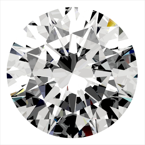 0.5 carat H-VVS2 Very Good cut Natūralus Round Deimantas (1)