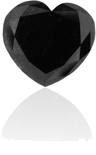 3.11 carat Fancy Black-VVS2 Natūralus Heart Deimantas (1)