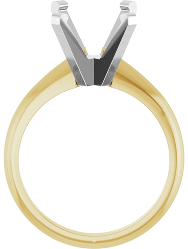 Sužadėtuvių Žiedas „Heavyweight Solitaire“ 14k yellow/white gold Emerald 10mm x 8mm (2)