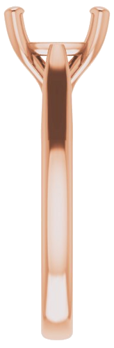 Sužadėtuvių Žiedas „Solitaire“ 585 Rožinis Aukso Cushion 8mm (4)