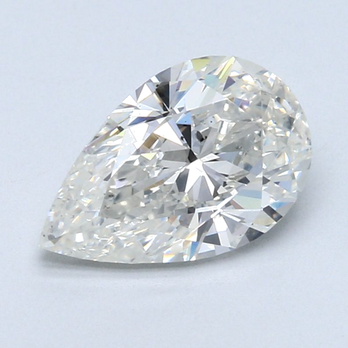 2.01 carat H-SI2 Natūralus Pear Deimantas (1)