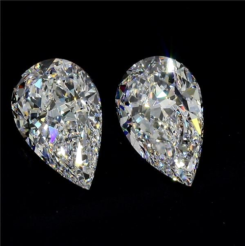 1.5 carat D-VVS1 Natūralus Pear Deimantas (1)