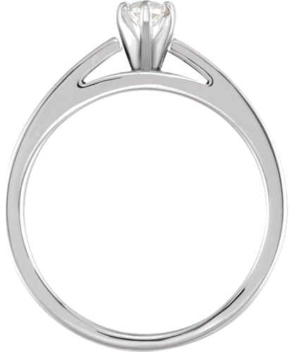 Sužadėtuvių Žiedas „V-End Solitaire“ 585 Baltojo Aukso Marquise 6mm x 3mm (4)