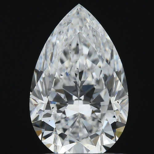 1.07 carat D-SI1 Natūralus Pear Deimantas (1)