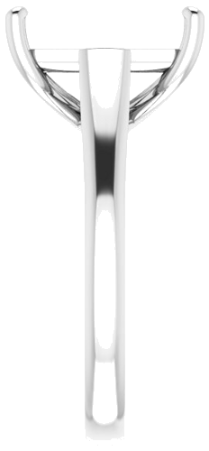 Sužadėtuvių Žiedas „Solitaire“ 585 Baltojo Aukso Emerald 12mm x 10mm (4)