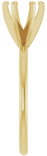 Sužadėtuvių Žiedas „Solitaire“ 14k yellow gold Round 5.8mm (4)
