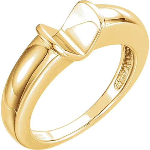 Sužadėtuvių Žiedas „Bar-Set Solitaire“ 14k yellow gold Round 6.5mm (1)