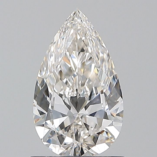 1.0 carat H-VVS1 Natūralus Pear Deimantas (1)