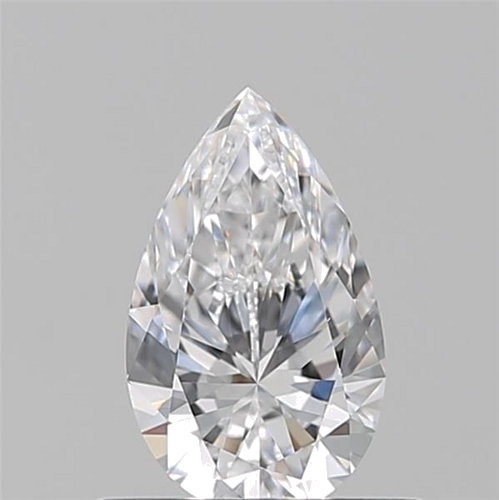 0.52 carat D-VVS2 Natūralus Pear Deimantas (1)