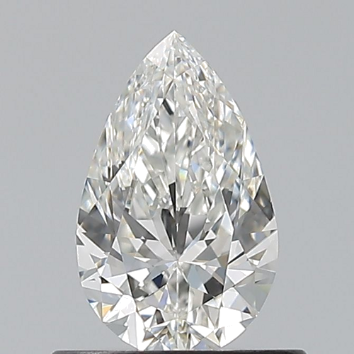 0.57 carat G-VVS2 Natūralus Pear Deimantas (1)
