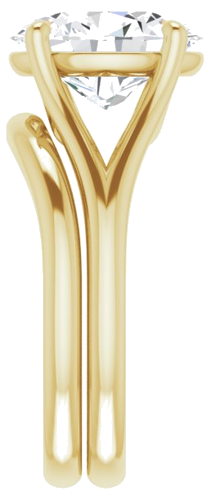 Sužadėtuvių Žiedas „Solitaire“ 14k yellow gold Oval 11mm x 9mm (9)