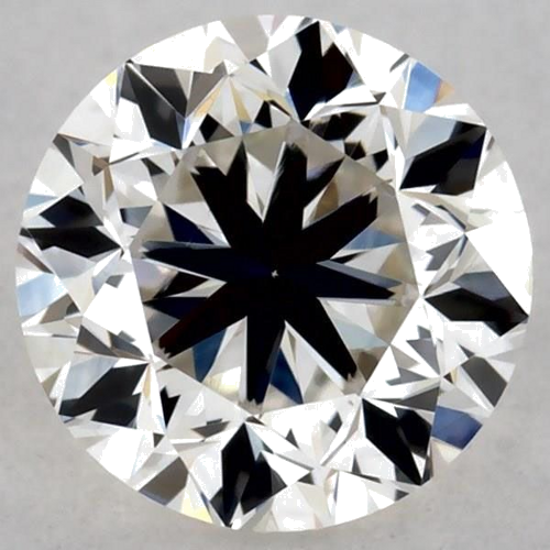 0.5 carat J-VVS2 GD cut Natūralus Round Deimantas (1)