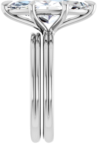 Sužadėtuvių Žiedas „Claw-Prong Solitaire“ 14k white gold Marquise 16mm x 8mm (9)