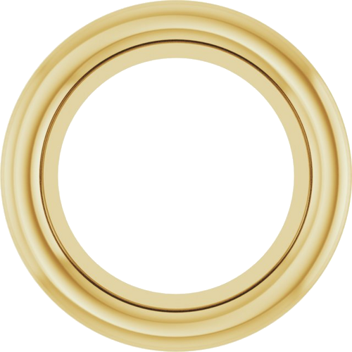Pakabukas „Bezel-Set Solitaire“ 10k yellow gold Round 4.4mm (1)