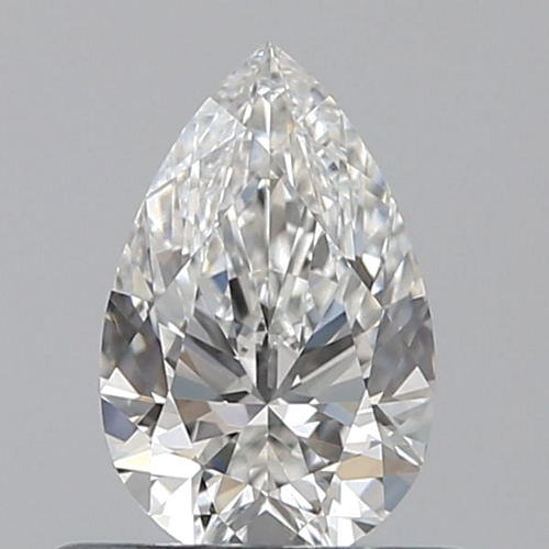 0.5 carat F-VVS2 Natūralus Pear Deimantas (1)