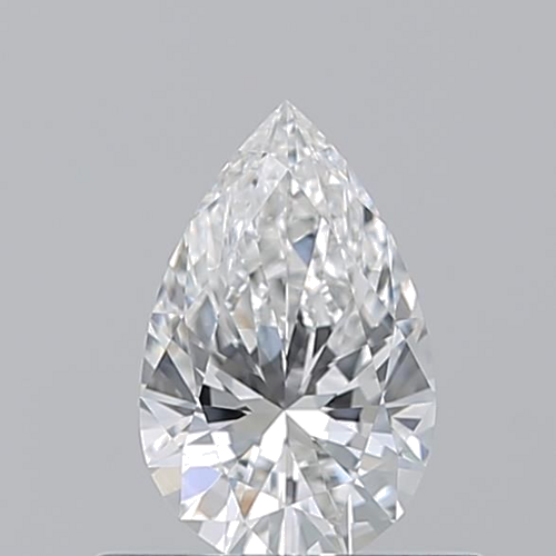 0.5 carat F-VVS1 Natūralus Pear Deimantas (1)
