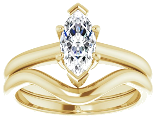 14K Yellow 9x4.5 mm Marquise Solitaire Engagement Ring Mounting (8)