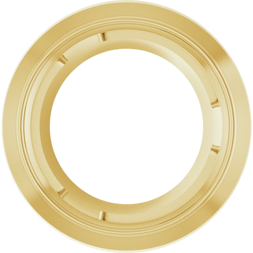 Pakabukas „Round Bezel-Set Slide“ 585 Geltonojo Aukso Round 5.6mm (1)