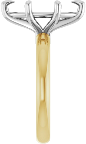 Sužadėtuvių Žiedas „Claw-Prong“ 14k yellow/white gold Marquise 14mm x 7mm (4)