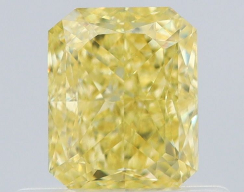 0.58 carat Fancy Intense Yellow-VS1 Natūralus Radiant Deimantas (1)