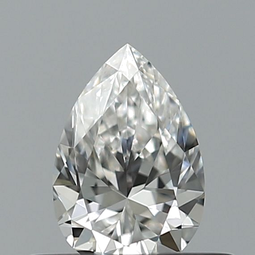 0.32 carat F-VVS2 Natūralus Pear Deimantas (1)