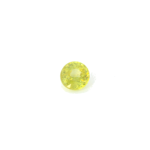 0.6 carat YELLOW Round Sphene (1)