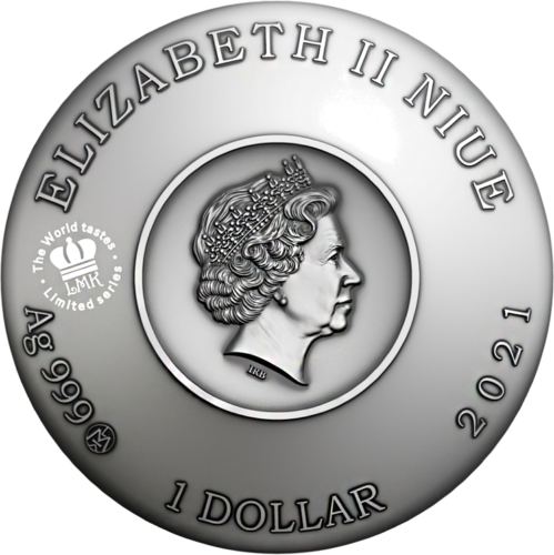 1 oz Холодный борщ (Вкусы мира) 2021 Ниуэ серебряная монета (3)
