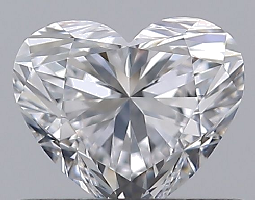 0.52 carat D-VVS2 Natūralus Heart Deimantas (1)